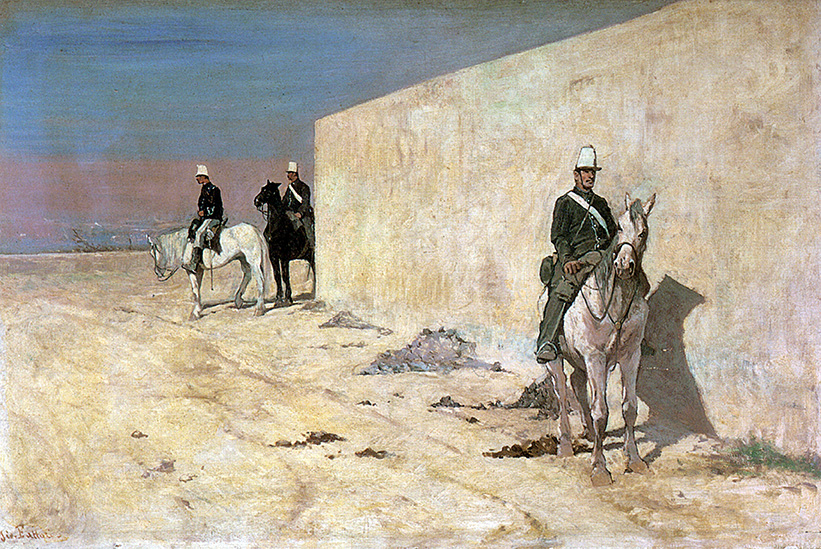 Giovanni Fattori, In vedetta, 1872. Olio su tela, 37x56 cm. Collezione privata.